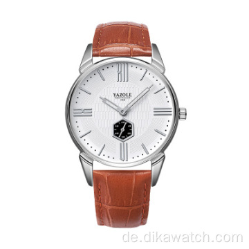 Yazole 432 Top-Marke Luxus Unabhängige Kleine Sekundenzeiger Designer Herren Armbanduhr Mode Business Herrenuhr Wasserdichte Uhr